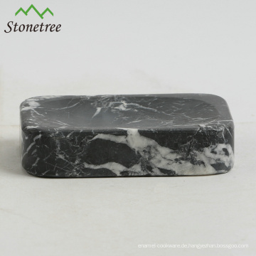 Hot-Selling Hand Made Black Marble Seifenschale Stein